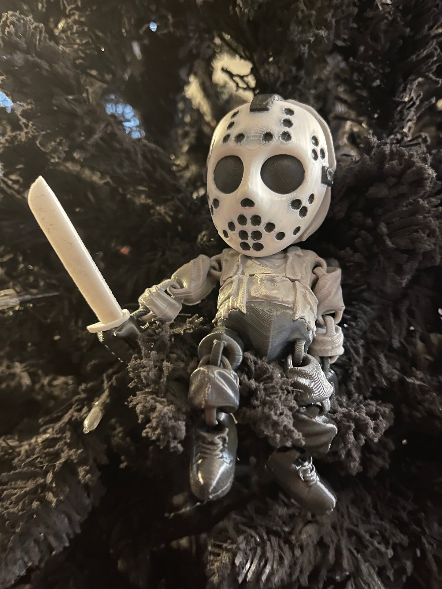 3D printed Jason Voorhees Flexi front