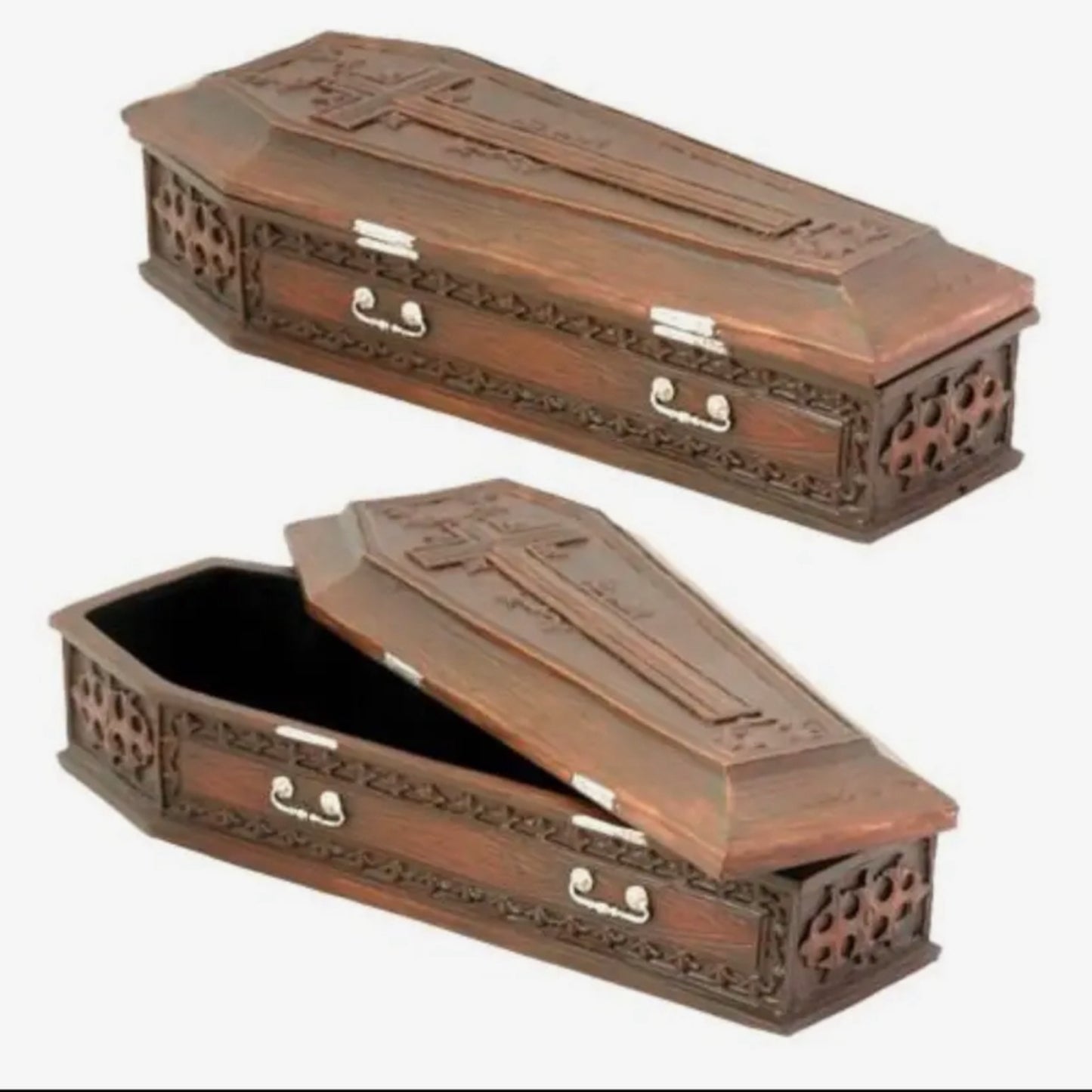 Gothic Vampire Coffin Box - Dark Academia Decor & Storage