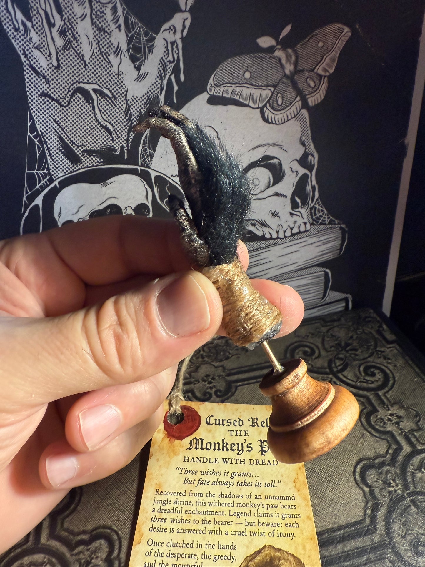 Cursed Monkey Paw for oddities & Curiosities cabinet