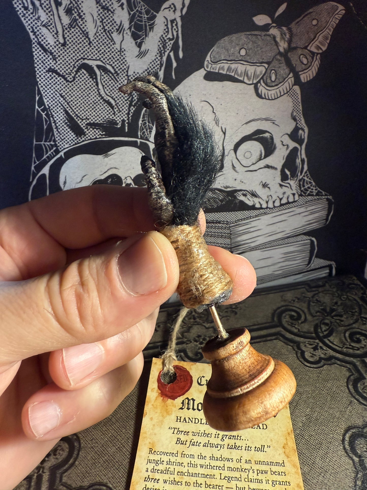 Cursed Monkey Paw for oddities & Curiosities cabinet