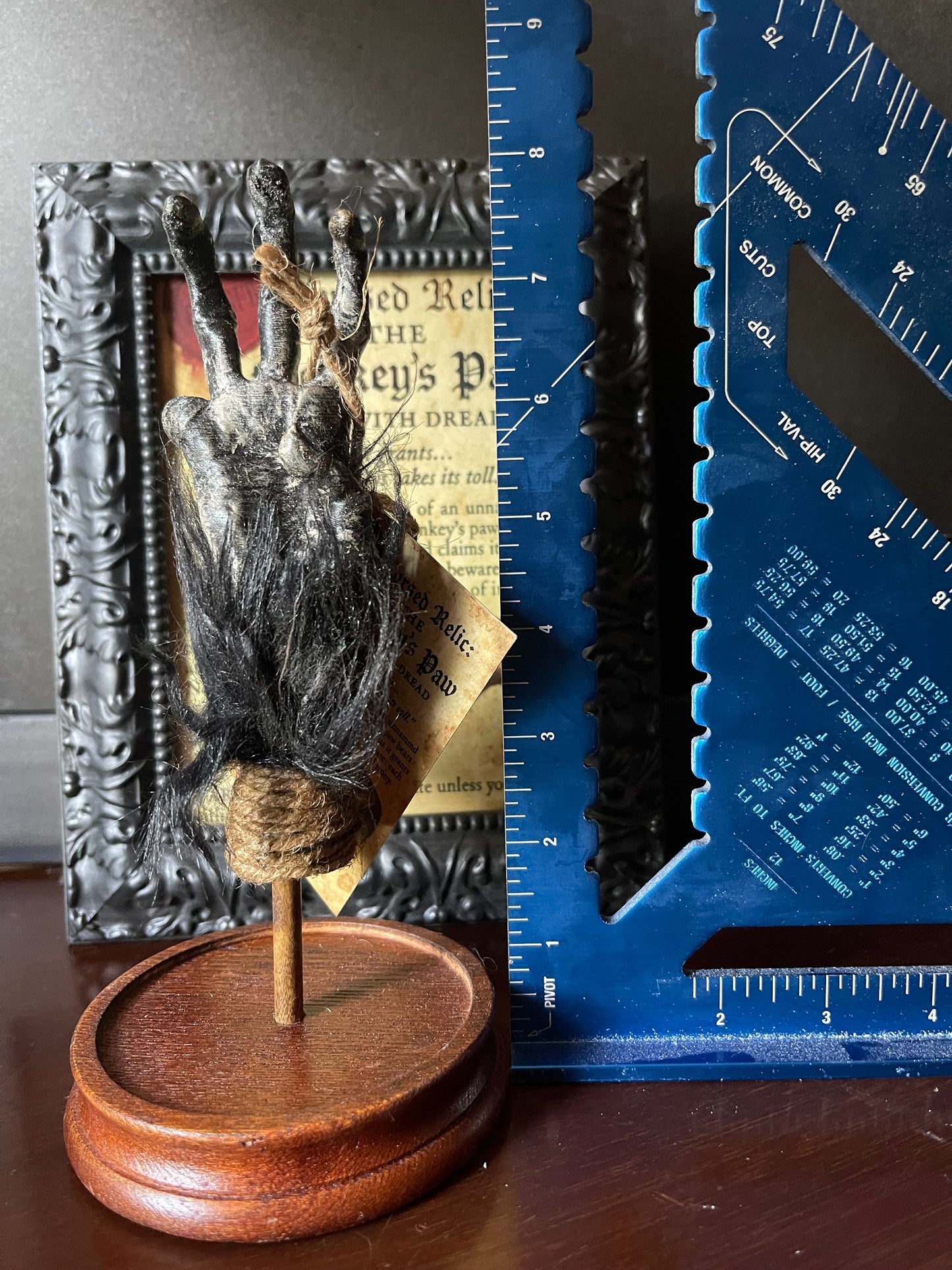 Cursed Monkey Paw for oddities & Curiosities cabinet