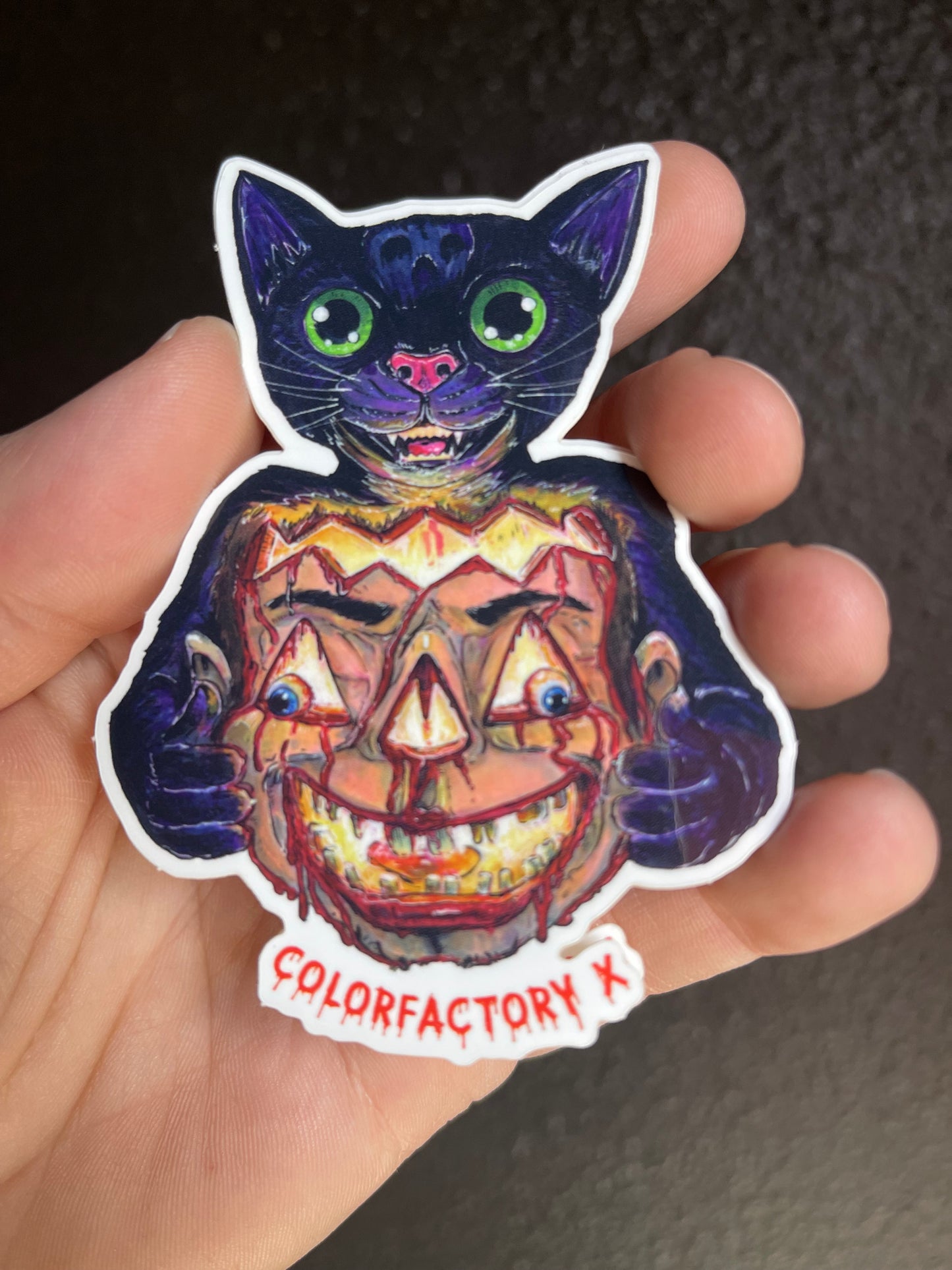 Color Factory Cat Sticker