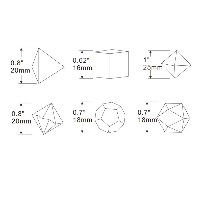 DND Dice 7pc - Blood Splatter