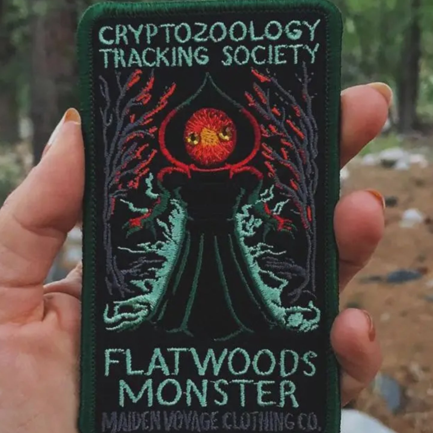 Cryptid patch - Flatwoods monster