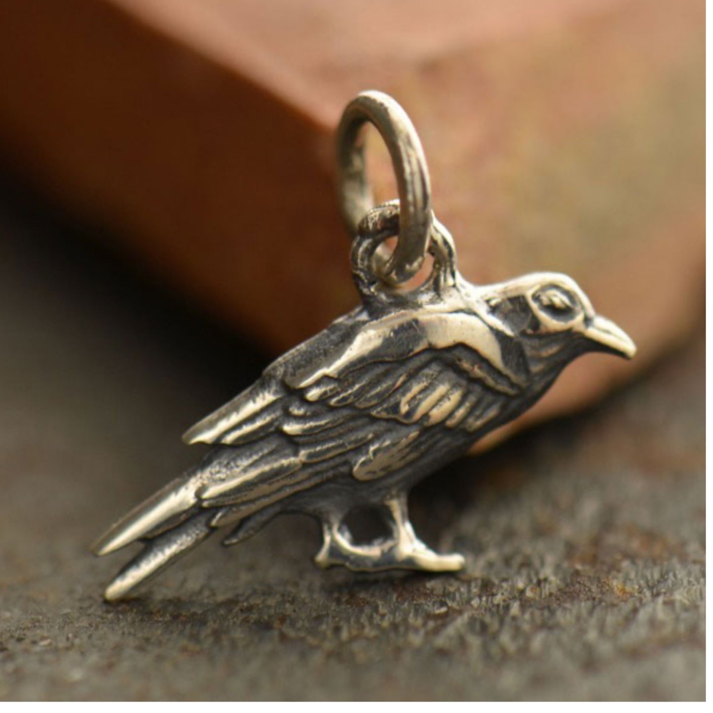 Sterling Silver Raven Charm - N.D.