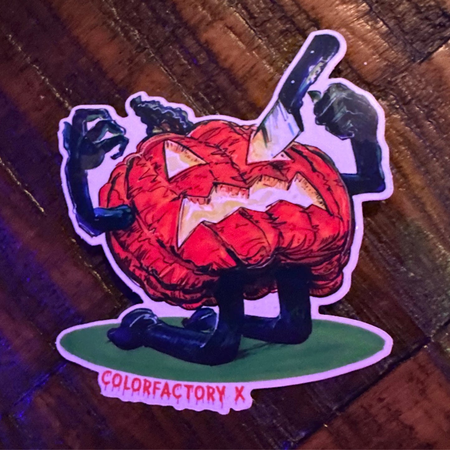Color Factory Pumpkin sticker