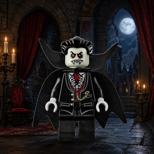 Dracula Horror Brick Minifigure