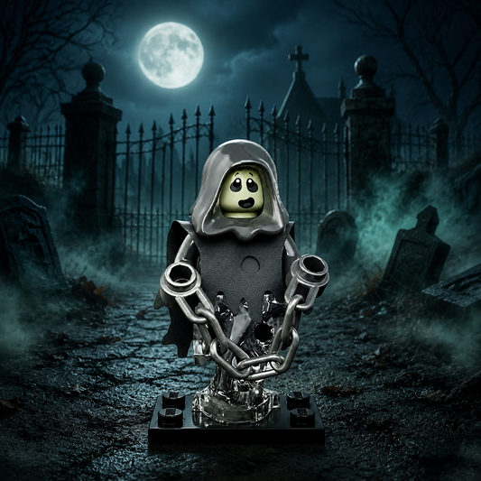 Ghost in Chains Horror Brick Minifigure