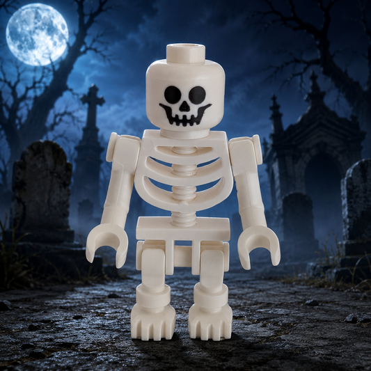 Skeleton Horror Brick Minifigure