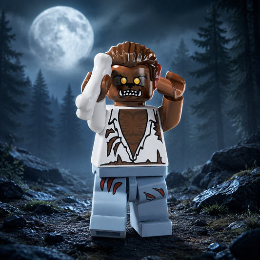 Werewolf Horror Brick Minifigure