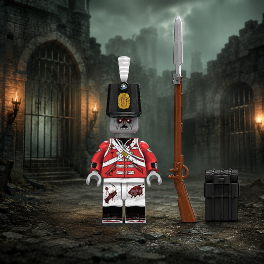 Zombie Guard Horror Brick Minifigure