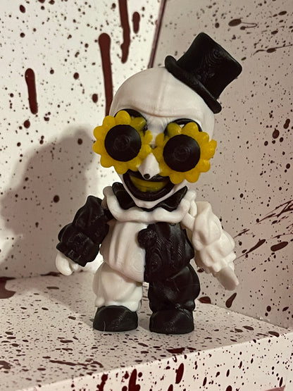 3D Printed Horror Minifigures Terrifier with sunglasses