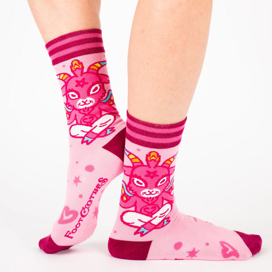 Baphomet cute Crew Socks