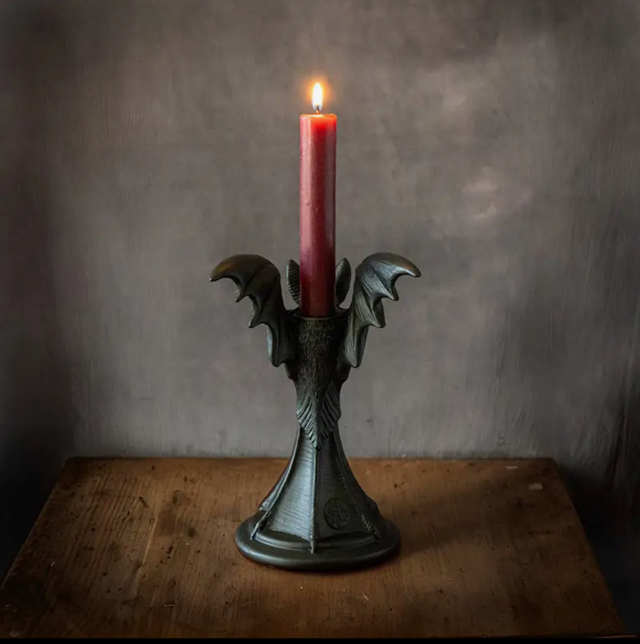 Bat Gothic Candle Holder