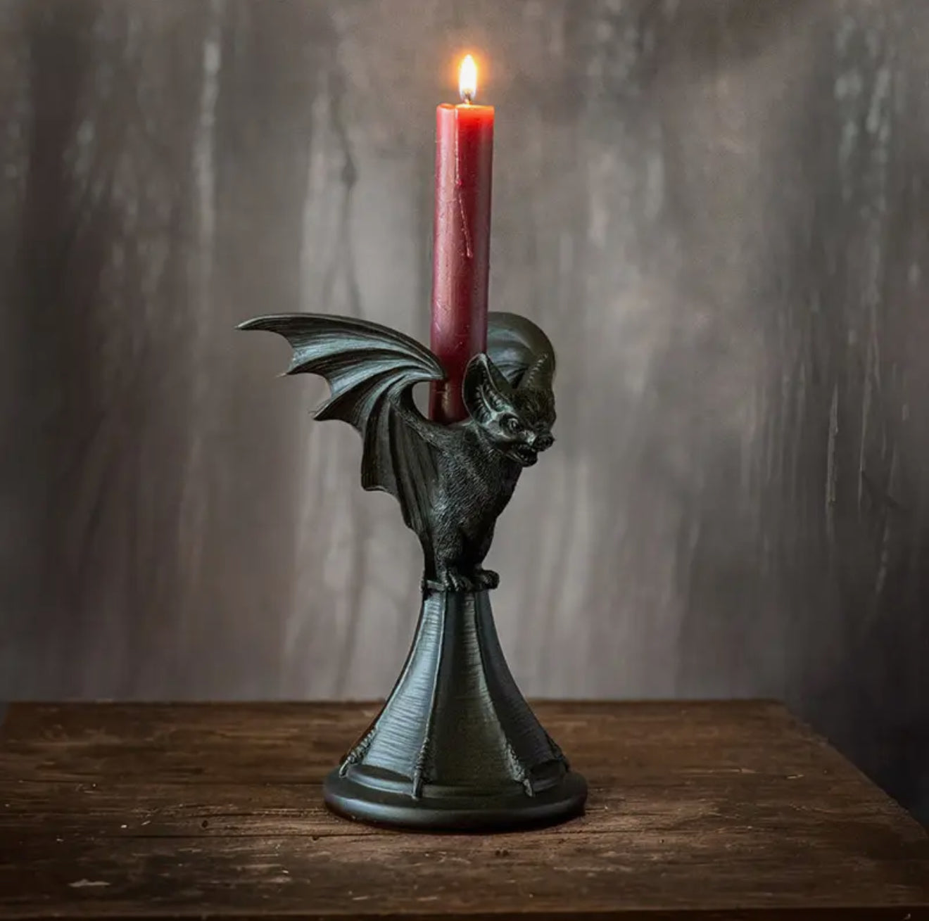 Bat Gothic Candle Holder
