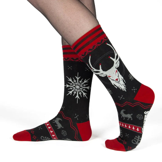 Beelzebuck Sweater Crew Socks