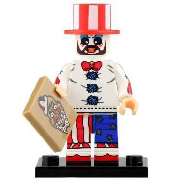 Captain Spaulding custom horror brick minifigure