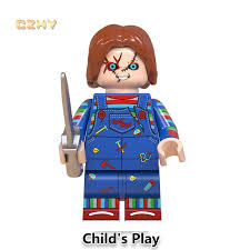 Chucky custom horror brick minifigure
