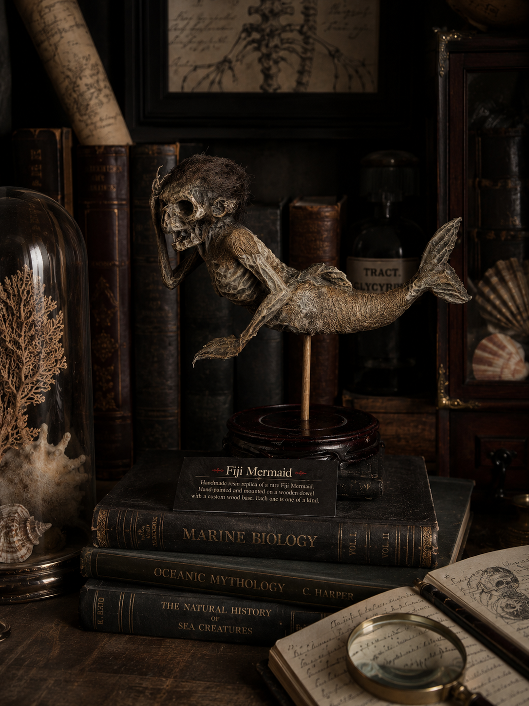 Fiji Mermaid for oddities and curiosities cabinet