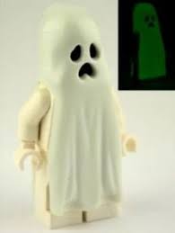 Glow-in-the-Dark Ghost custom horror brick minifigure