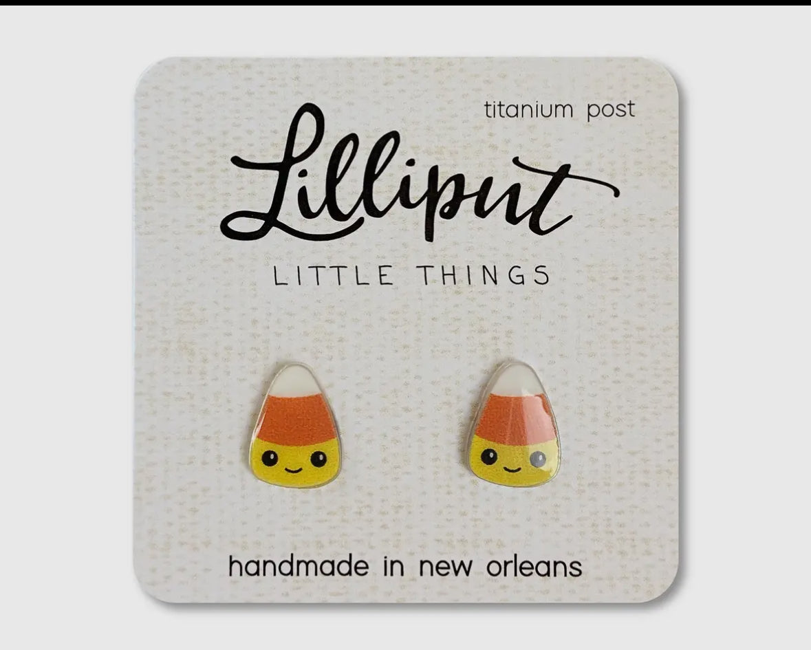 Lilliput Little Things Stud Earrings Candy Corn