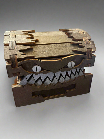 Mimic box brown front view