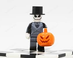 Jack Skellington custom horror brick minifigure