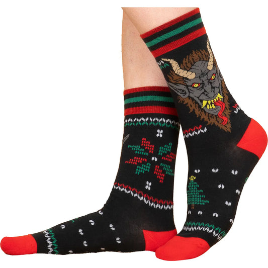 Krampus Sweater Crew Socks