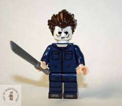 Michael Myers custom horror brick minifigure