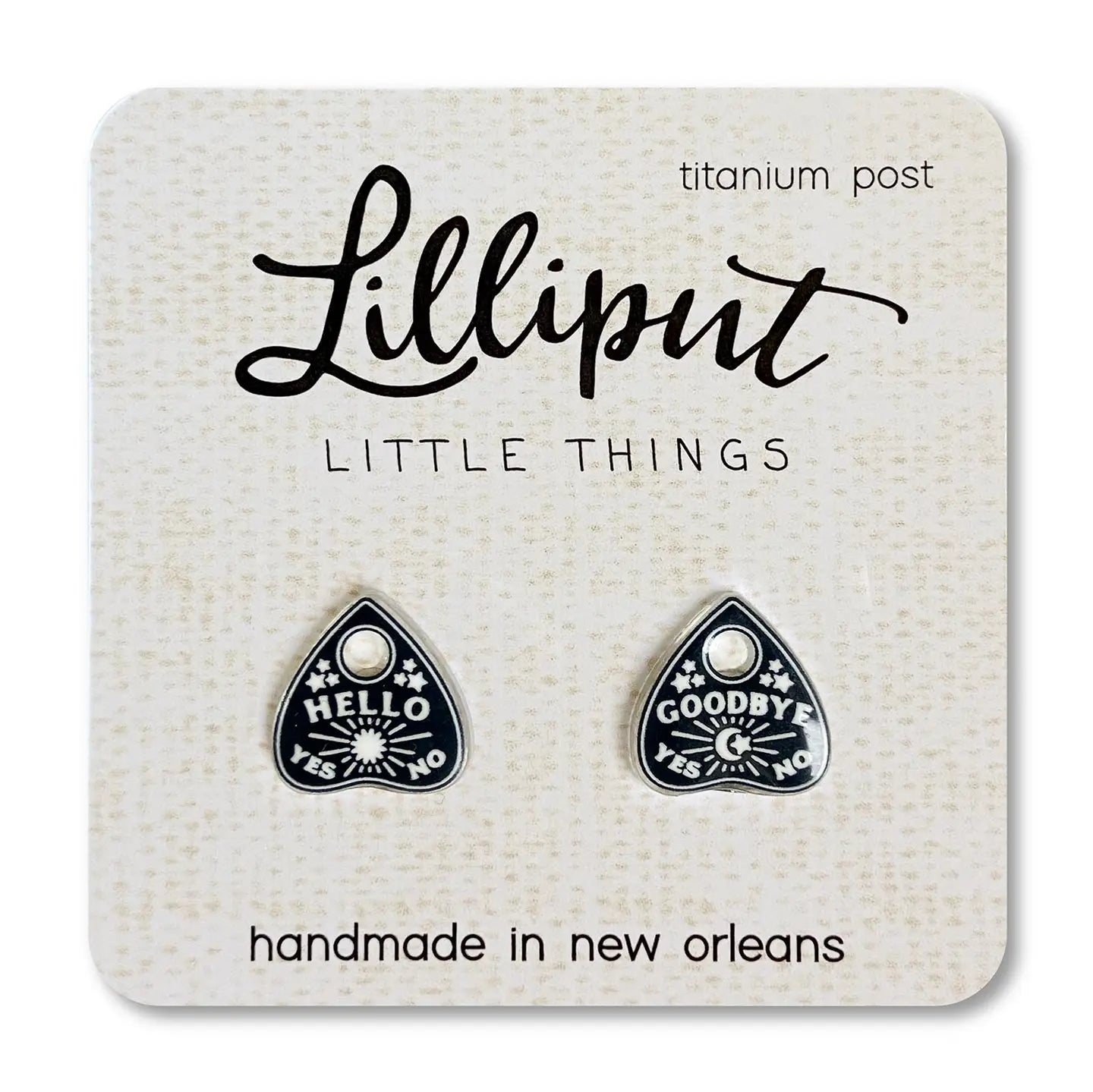 Lilliput Little Things Stud Earrings Planchette