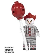 Pennywise custom horror brick minifigure