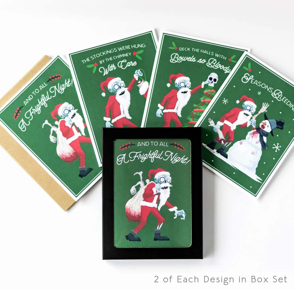Zombie Santa Cards Box Set (8pc)
