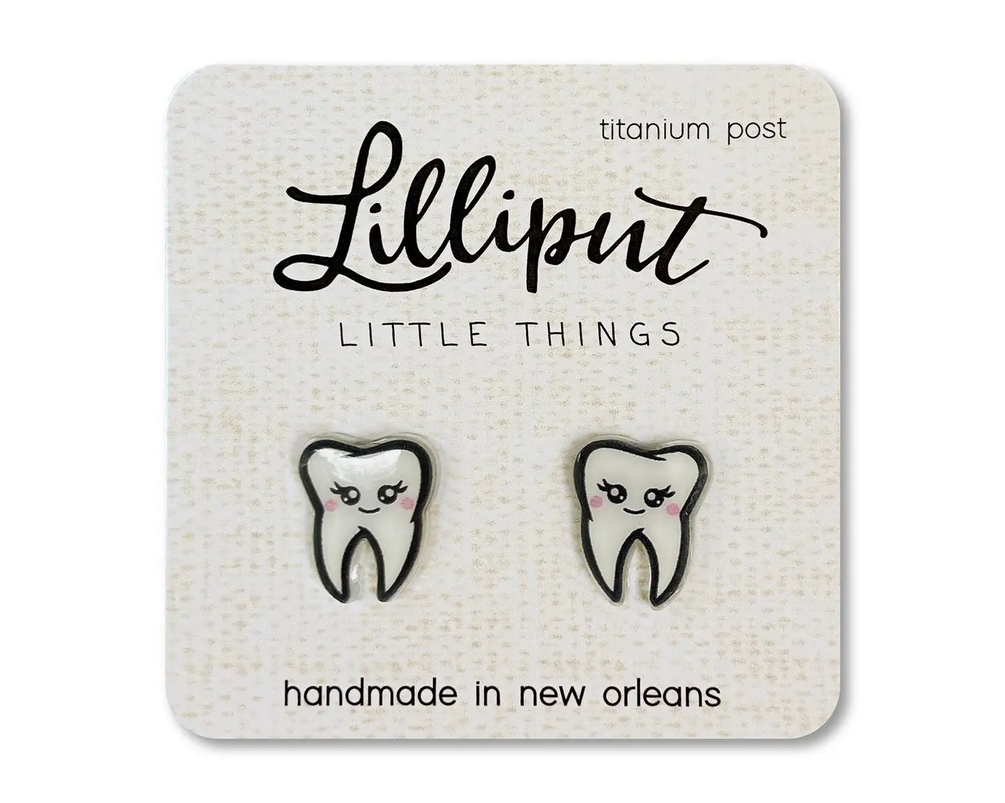 Lilliput Little Things Stud Earrings Tooth