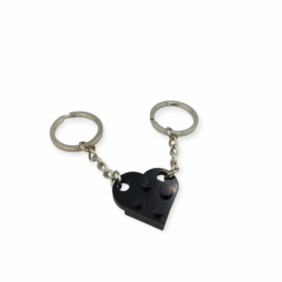 2 piece Bricks Lego Heart Keychain