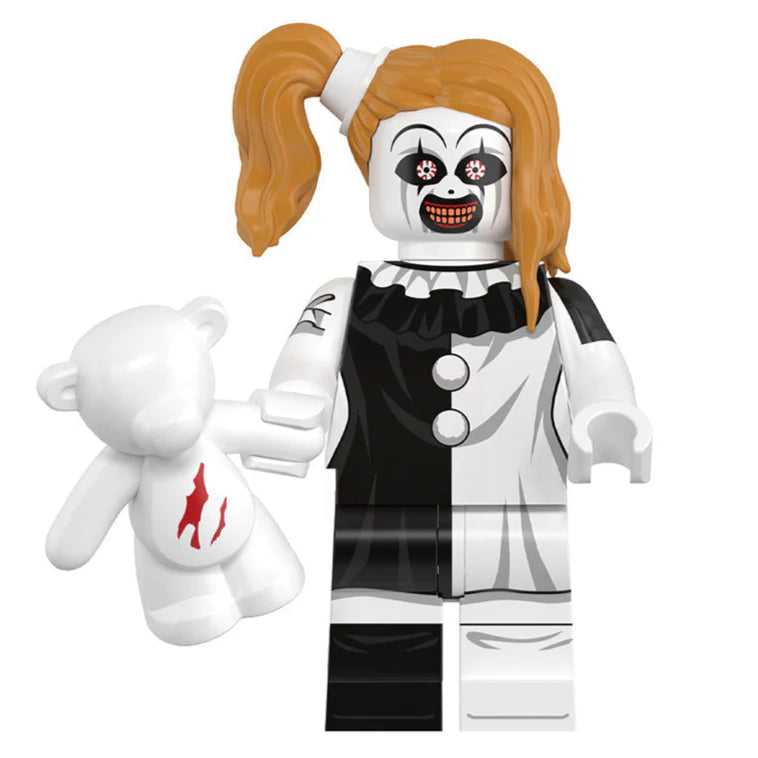 Female Art the Clown custom horror brick minifigure