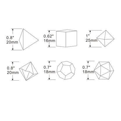 DND Dice 7pc - Blood Splatter