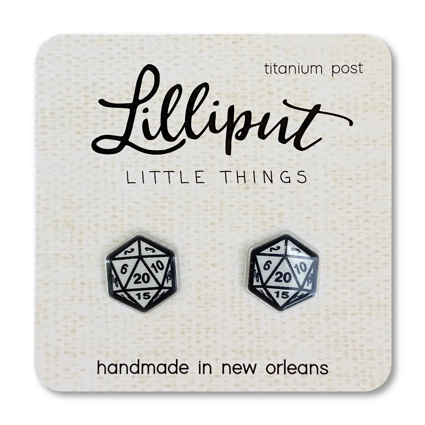 Lilliput Little Things Stud Earrings D N D Dice
