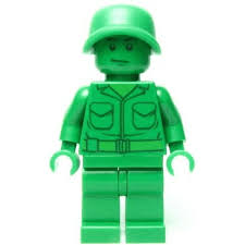 Green Toy Soldier custom horror brick minifigure