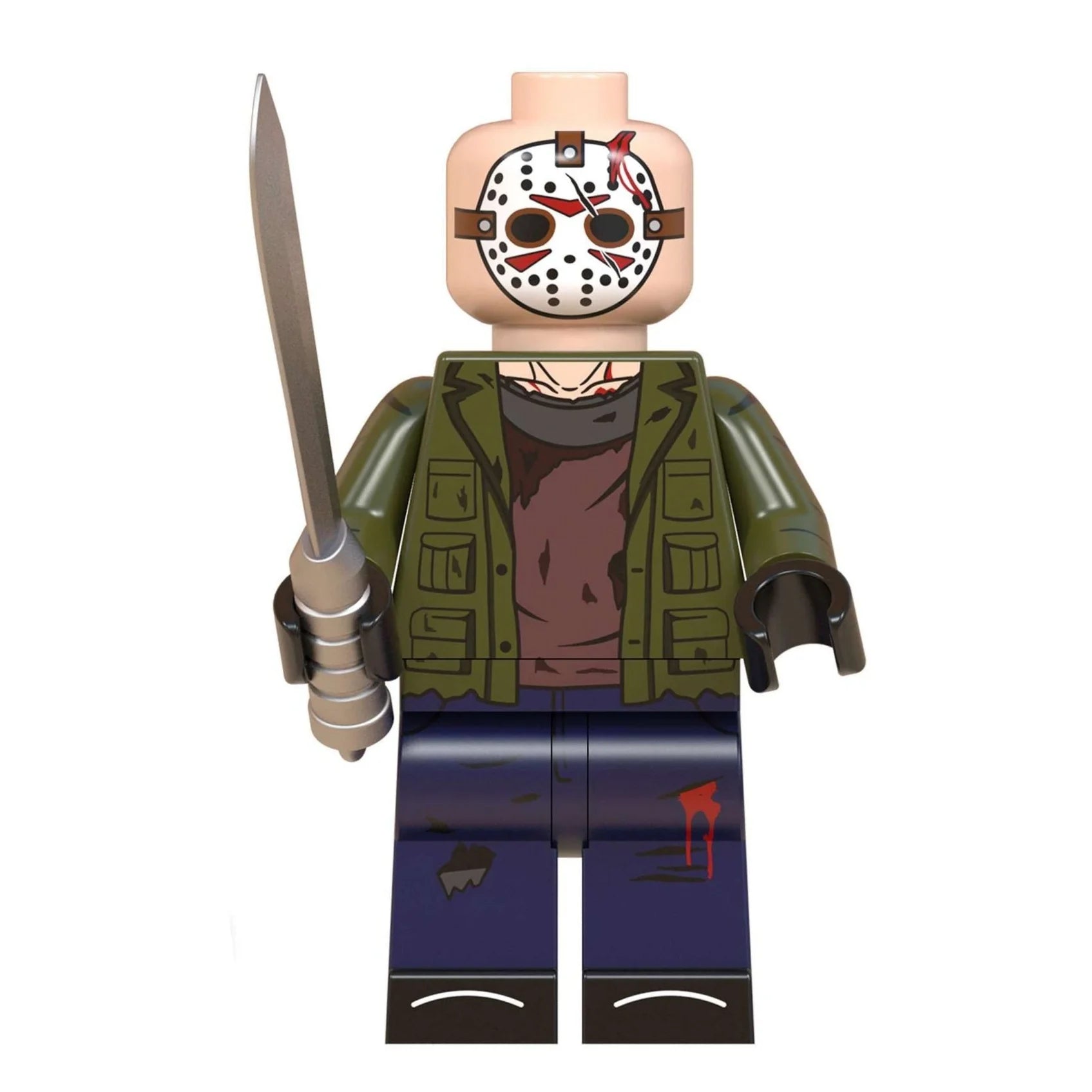 Jason Voorhees custom horror brick minifigure