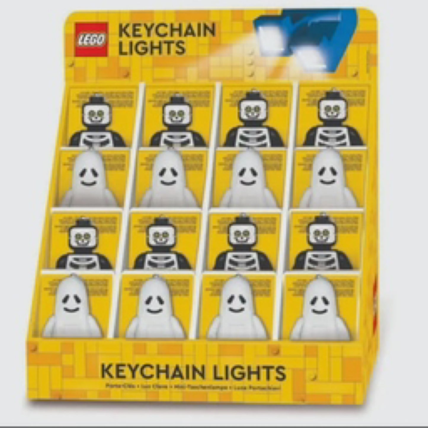 Lego Ghost and Skeleton Led Keychain