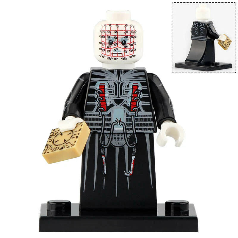 Pinhead custom horror brick minifigure