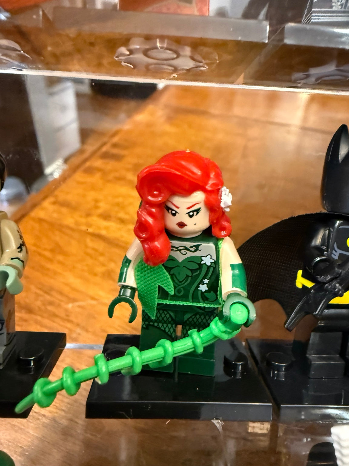Poison Ivy brick minifigure with vine accessory
