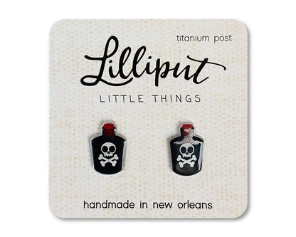 Lilliput Little Things Stud Earrings Poison Bottle