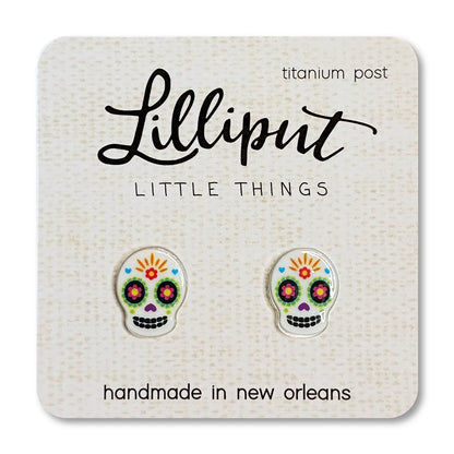 Lilliput Little Things Stud Earrings Sugar skulls
