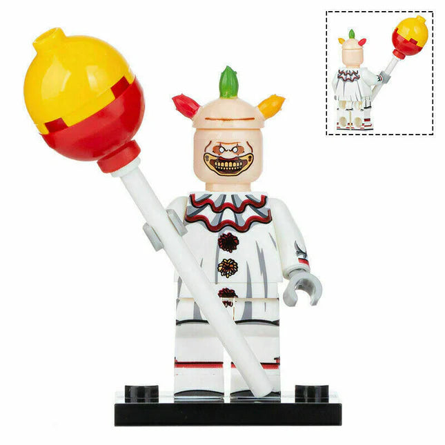 Twisty the Clown custom horror brick minifigure