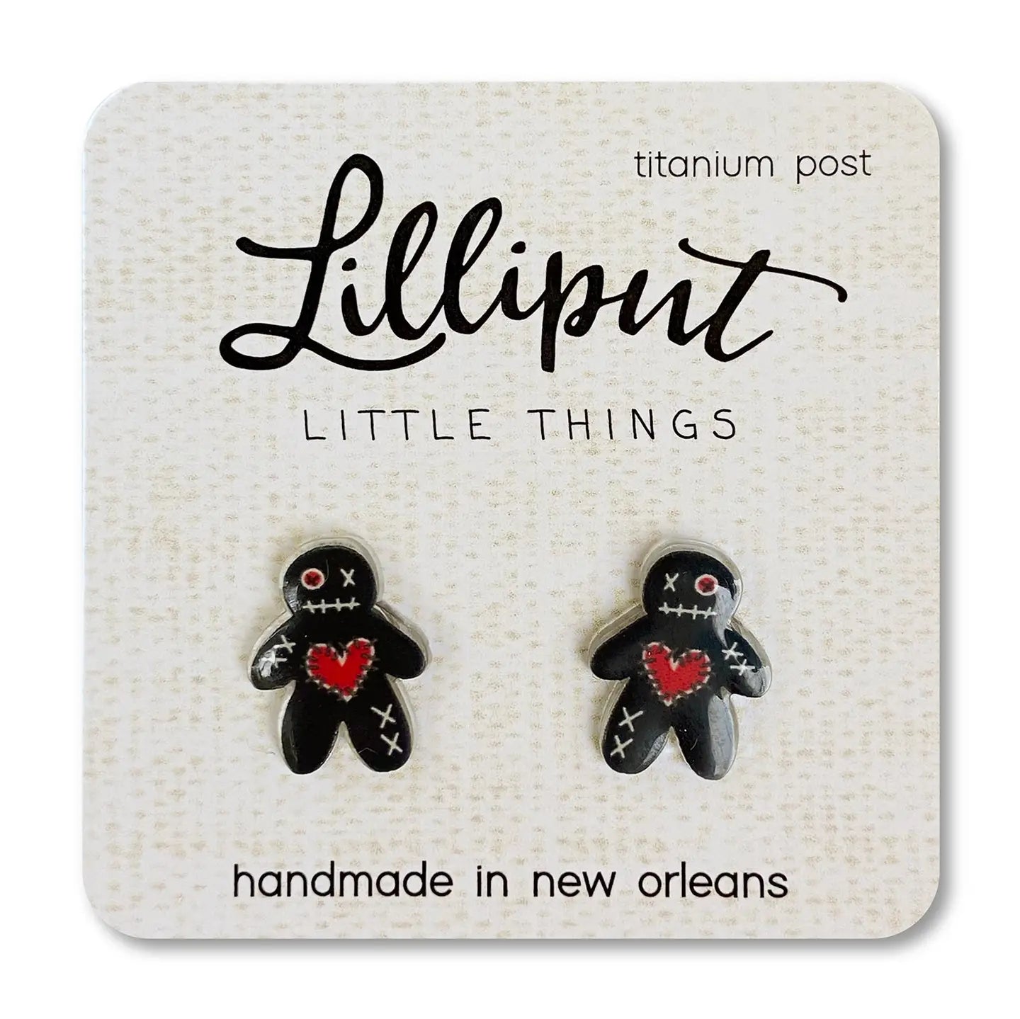 Lilliput Little Things Stud Earrings Voodoo Dolls