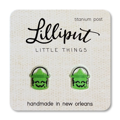 Lilliput Little Things Stud Earrings Retro Witch Bucket