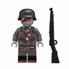 WWII Zombie Soldier custom horror brick minifigure